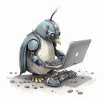 linux pingouin laptop