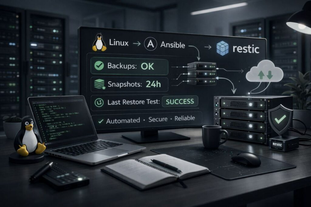 Automatiser les sauvegardes Linux avec Ansible et Restic en environnement PME