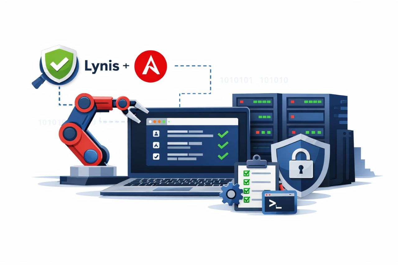 Lynis et Ansible : automatiser l'audit de securite des serveurs Linux