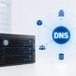 DNS entreprise avec infrastructure serveur interne et services connectés