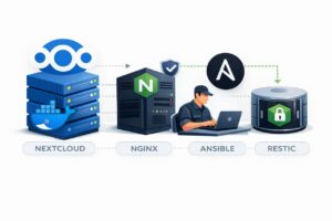 Nextcloud Docker Compose : déployer un cloud privé avec Nginx, Ansible et Restic