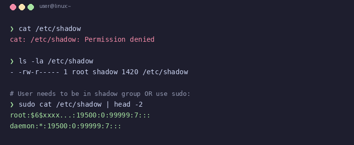 Résoudre permission denied