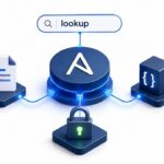Schéma Ansible lookup pour lire des variables, fichiers et secrets dans un playbook