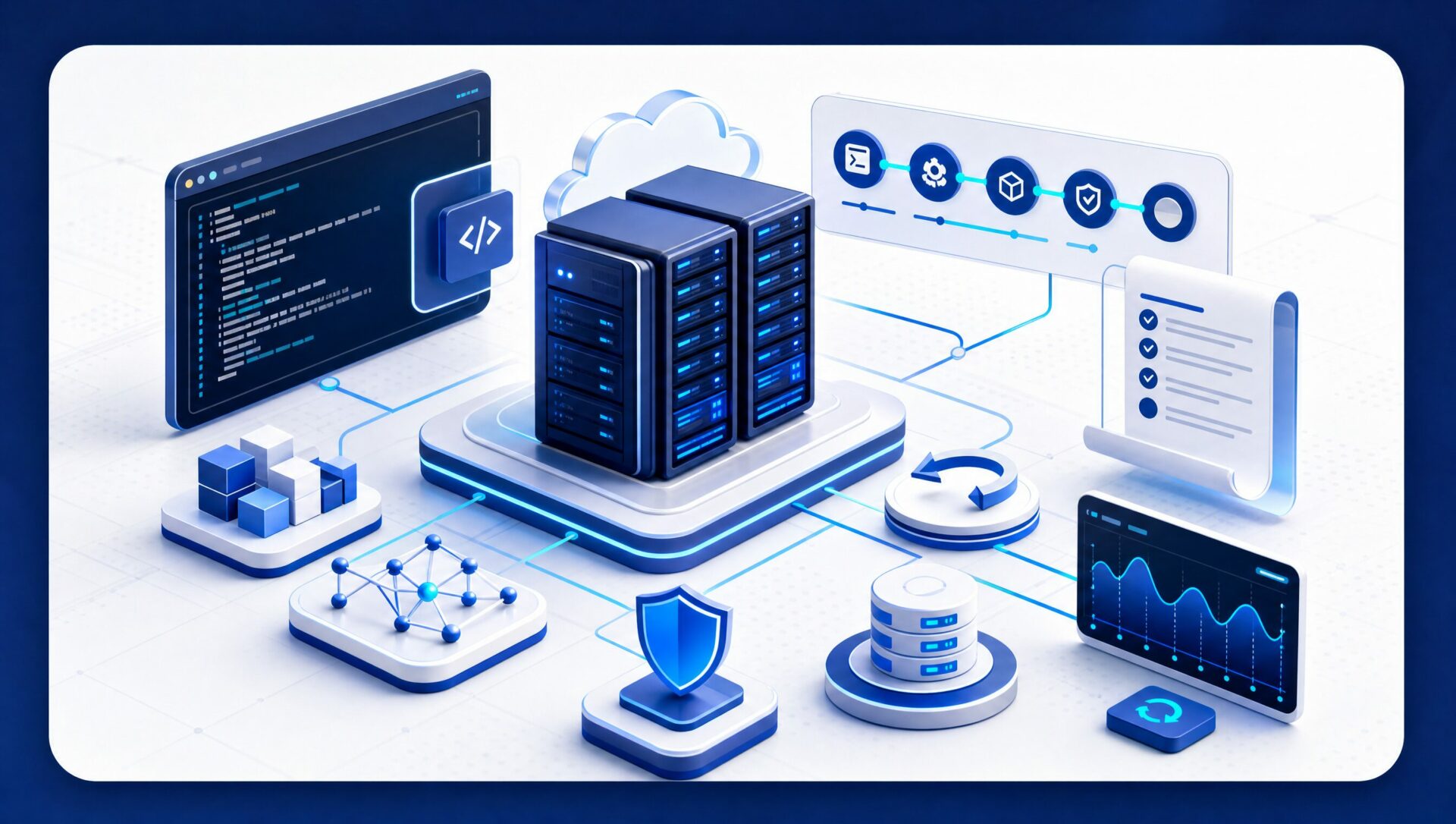 Illustration Linux-Man pour déploiements et automatisation de serveurs Linux