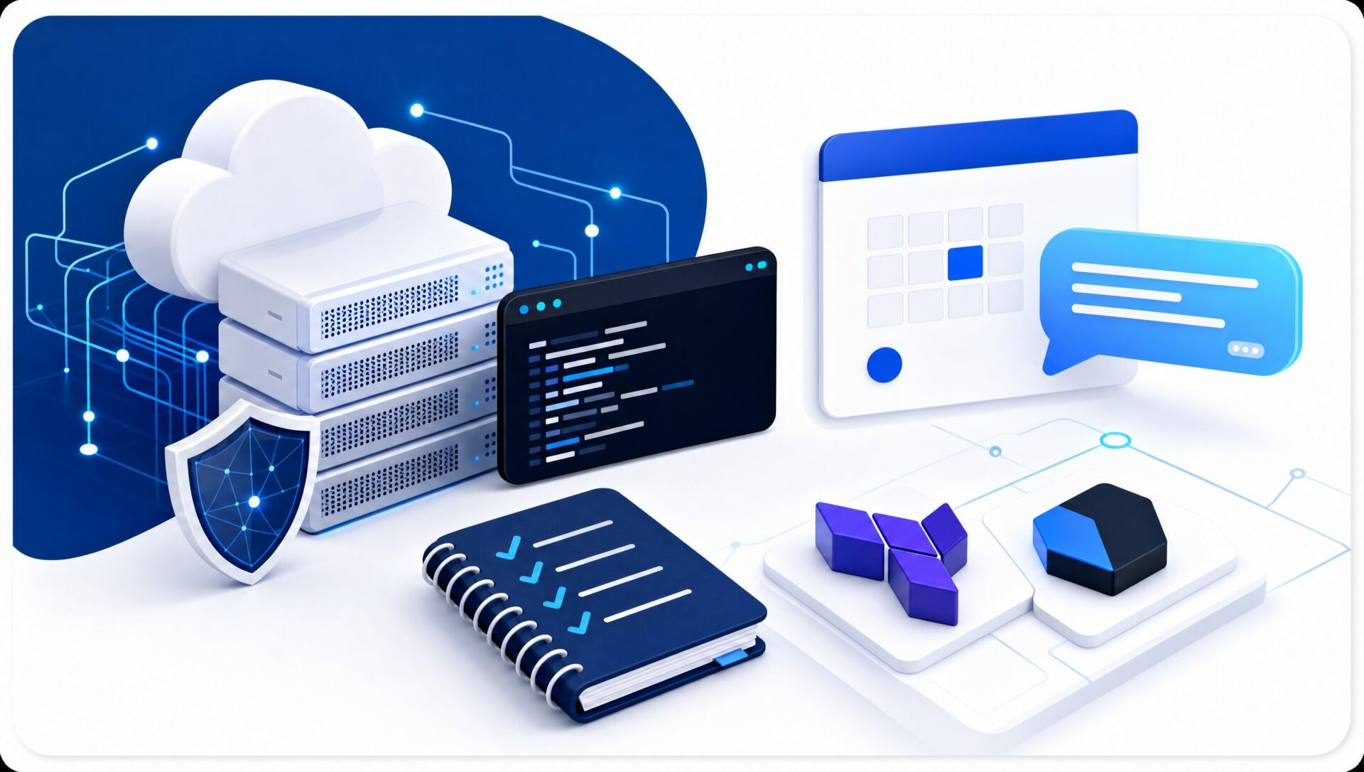 Illustration contact Linux-Man pour échange infrastructure et DevOps