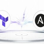 Terraform vs Ansible dans une arène sobre sur fond clair pour illustrer le choix entre provisioning et configuration