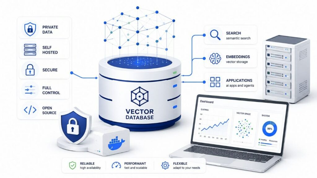 Vector database self hosted avec recherche sémantique, embeddings et applications IA privées